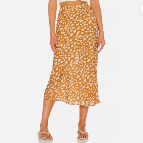 NWT RESA Women’s Size Small Isabel Midi Skirt Print Multi-Color - Picture 2 of 6